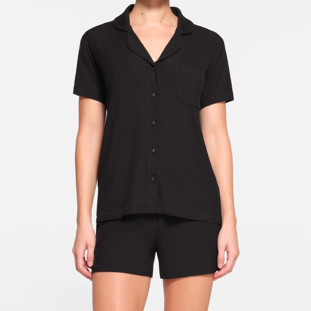 SKIMS Black Pajama Set